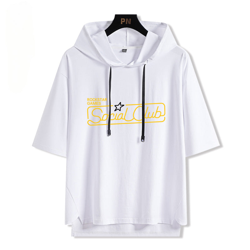 Men's Vice City Hooded Short Sleeve T-Shirt