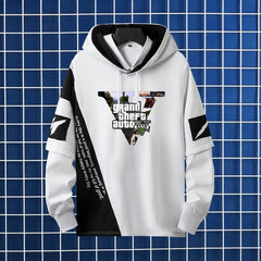 Men's Game Color Block Hooded Jacket