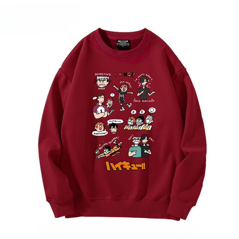 Unisex Hinata Anime Crew Neck Sweatshirt
