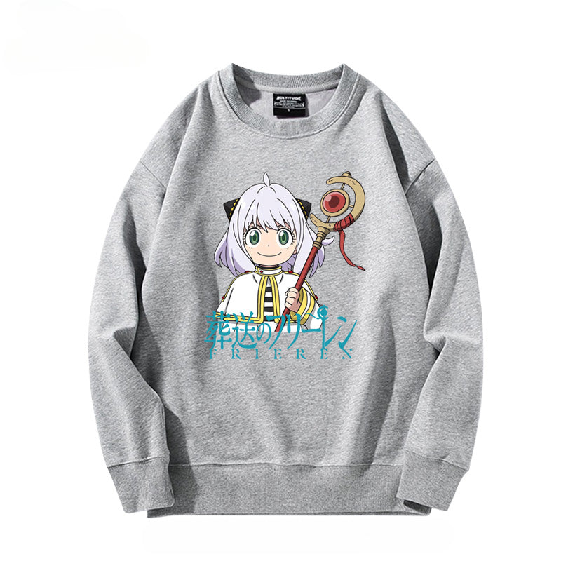Trendy Anime Pattern Crew Neck Sweatshirt