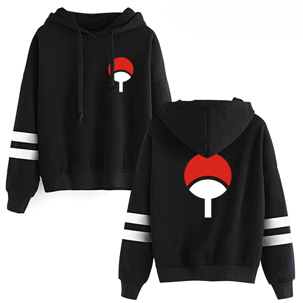 Casual Anime Logo Pullover Long-sleeved Hoodie