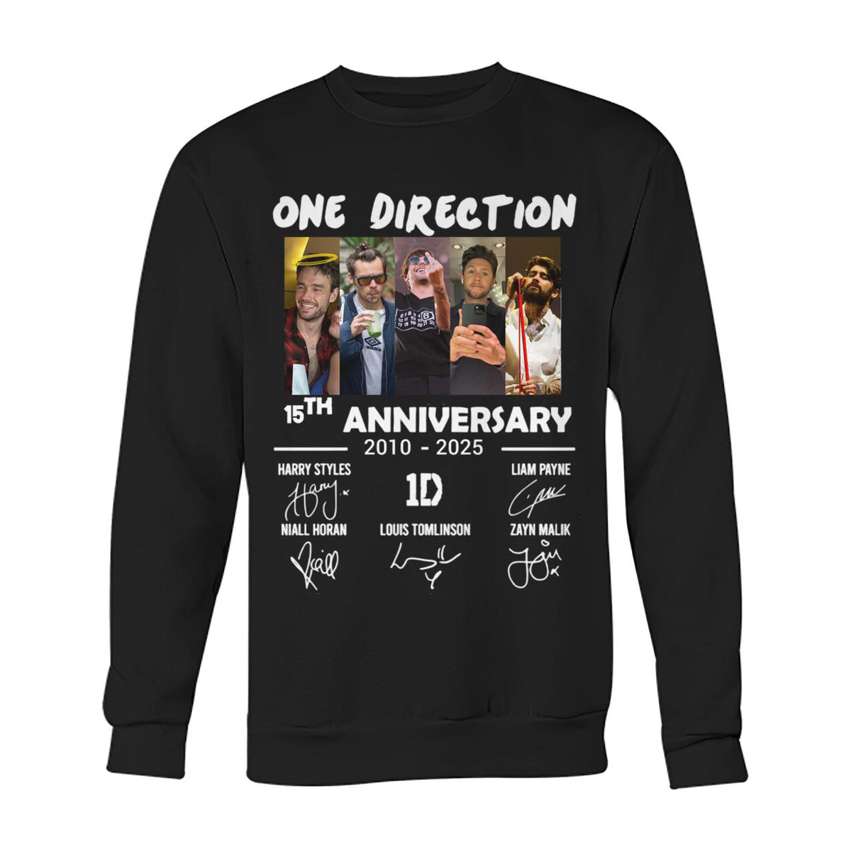 Unisex 1D 15th Anniversary Sweatshirt