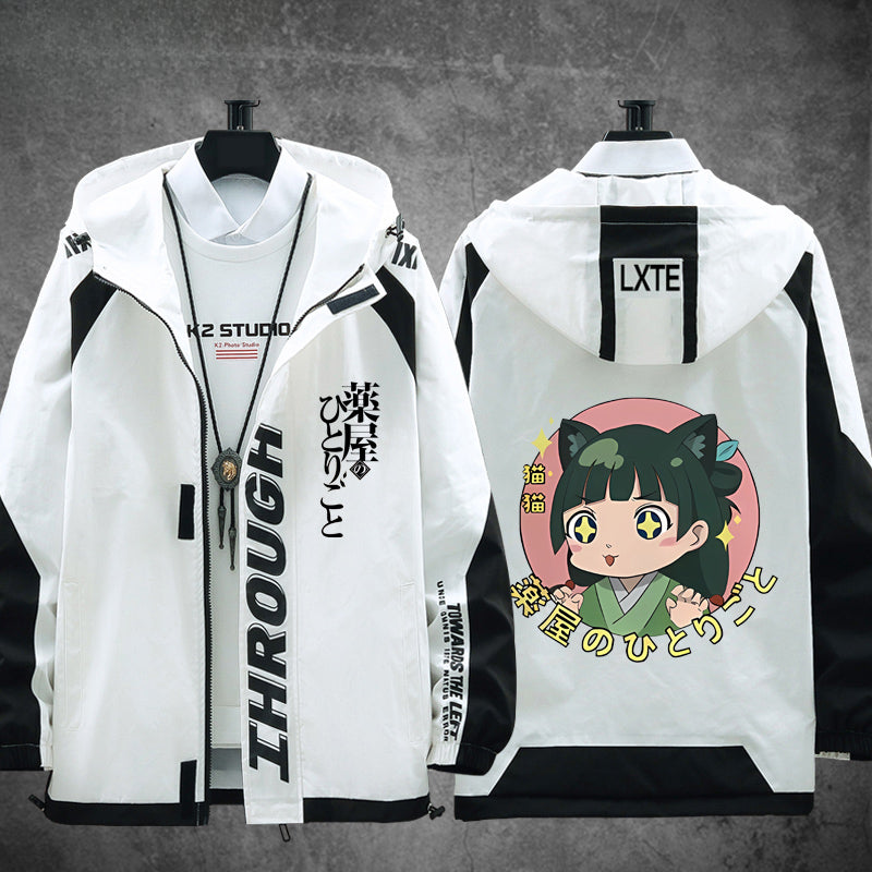 Cool Anime Print Cos Zipper Hooded Jacket