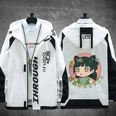 Cool Anime Print Cos Zipper Hooded Jacket