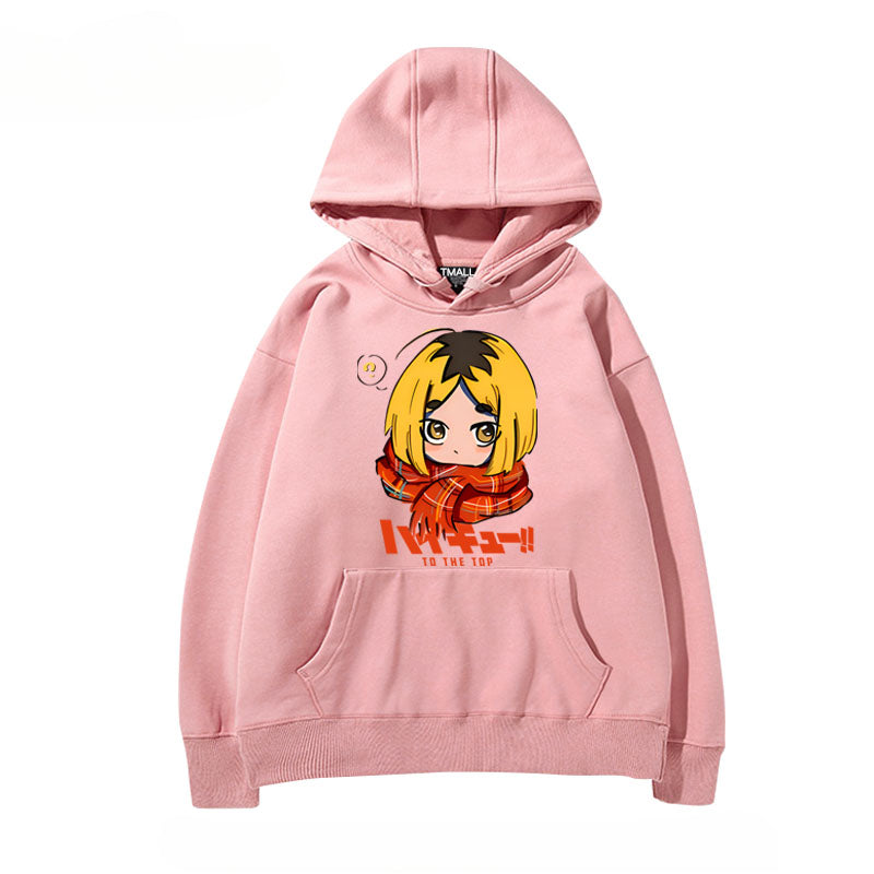 Unisex Anime Hinata Printed Pullover Hoodie