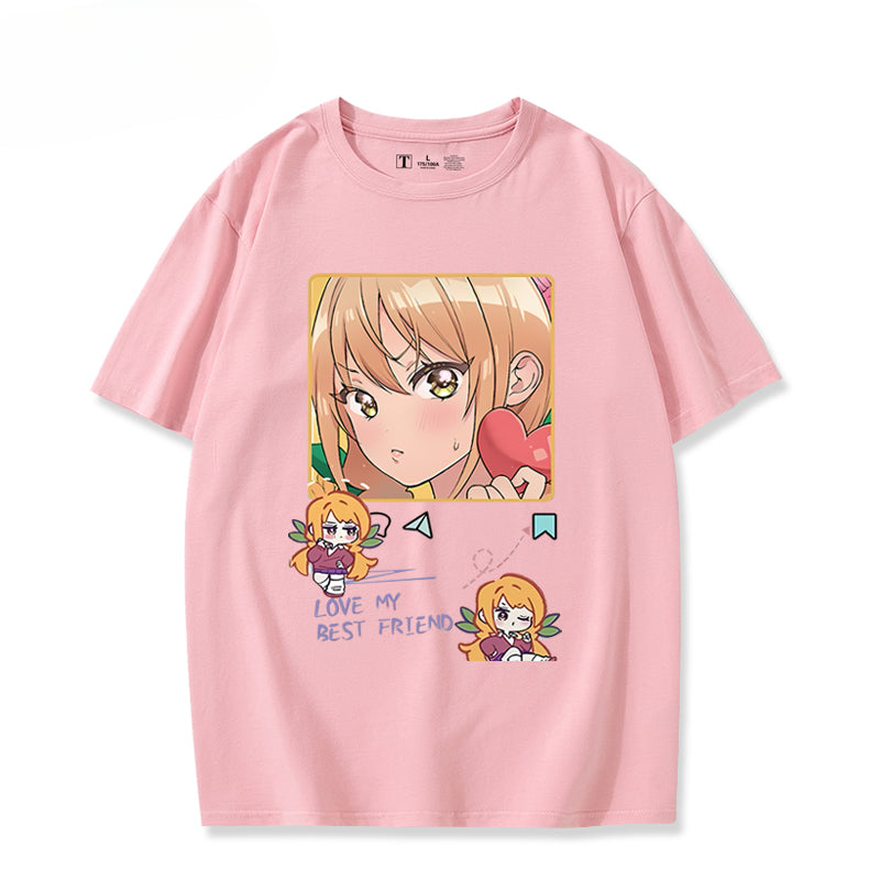 Unisex Anime Pattern Short Sleeve T-Shirt