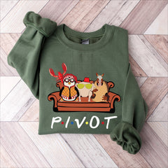 Pivot Friends Themed Crewneck Sweatshirt