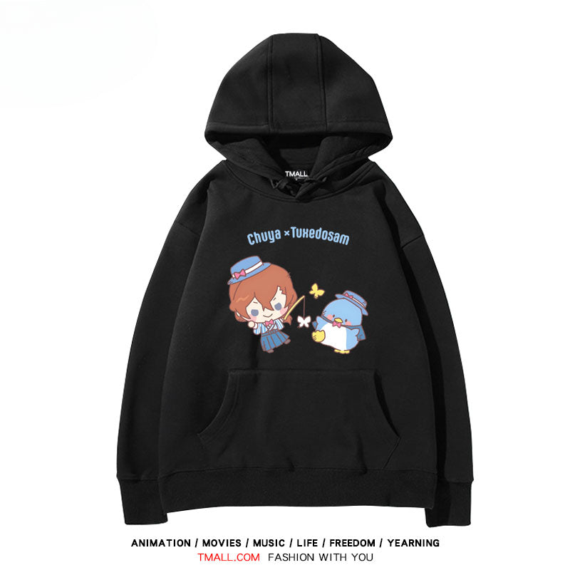 Men's and Women's Anime Printed Loose Hoodie