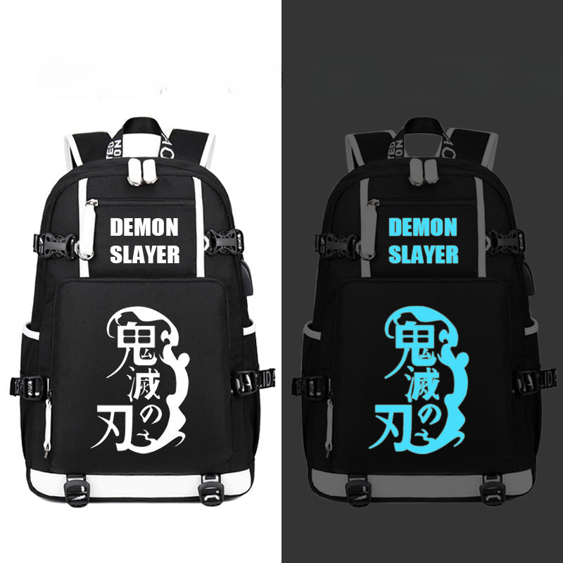 Casual Tanjiro Anime Pattern Luminous Backpack