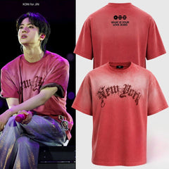 Arirang Tour New York Cotton Washed T-shirt