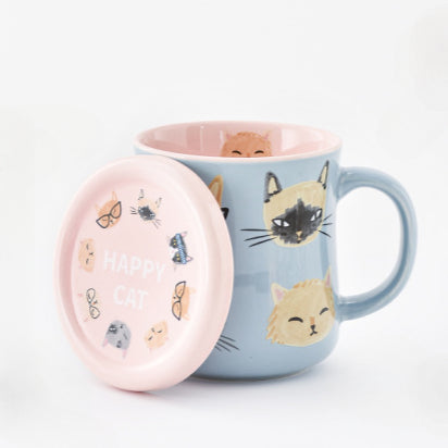 Cartoon Cat Ceramic Mug