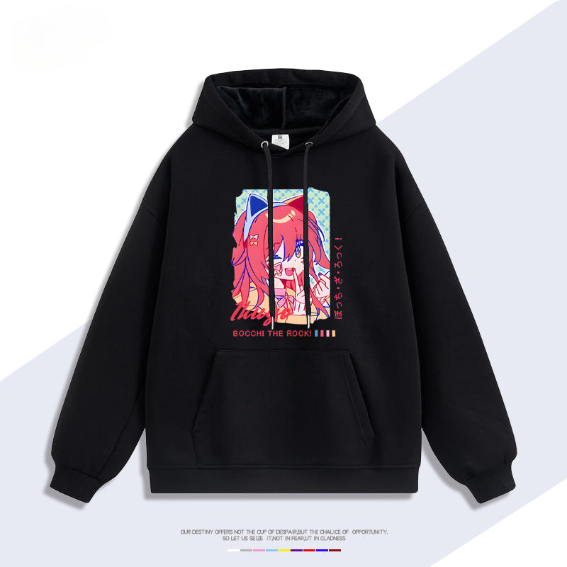 Unisex Anime Graphic Printed Hoodie