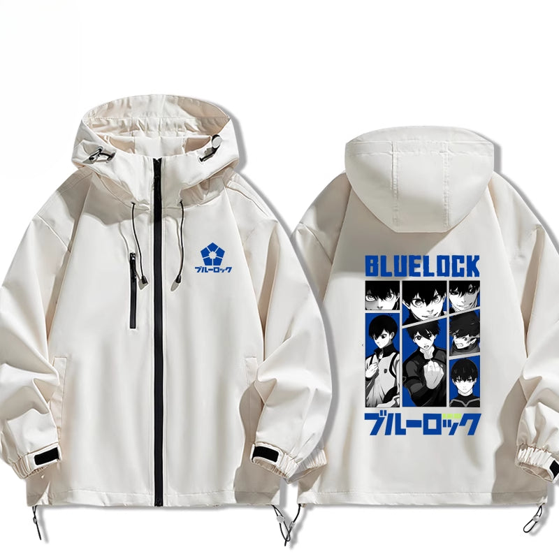 Nagi Anime Print Zipper Spring and Autumn Jacket