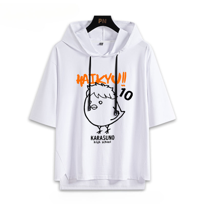 Karasuno High Hinata Hooded T-Shirt