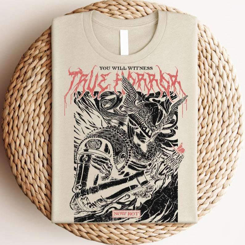 Casual Game Graphic Washed Loose T-Shirt