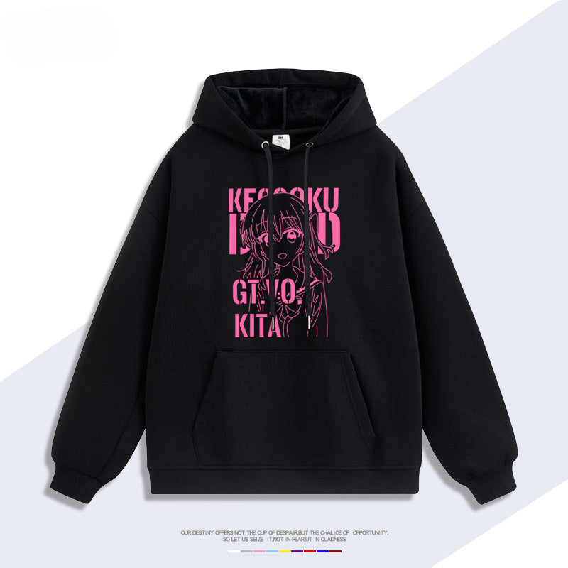 Casual Anime Yamada Print Hoodie