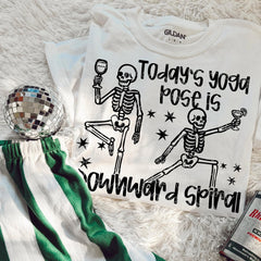 Downward Spiral Print Crewneck Sweatshirt