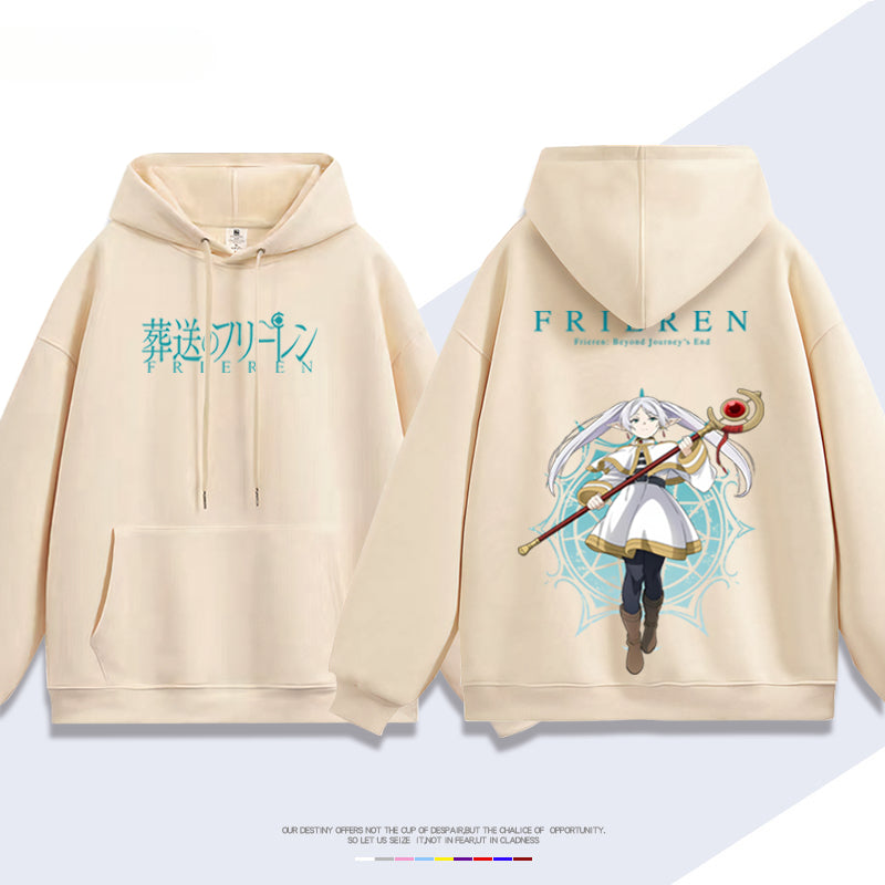 Unisex Anime Graphic Print Loose Hoodie