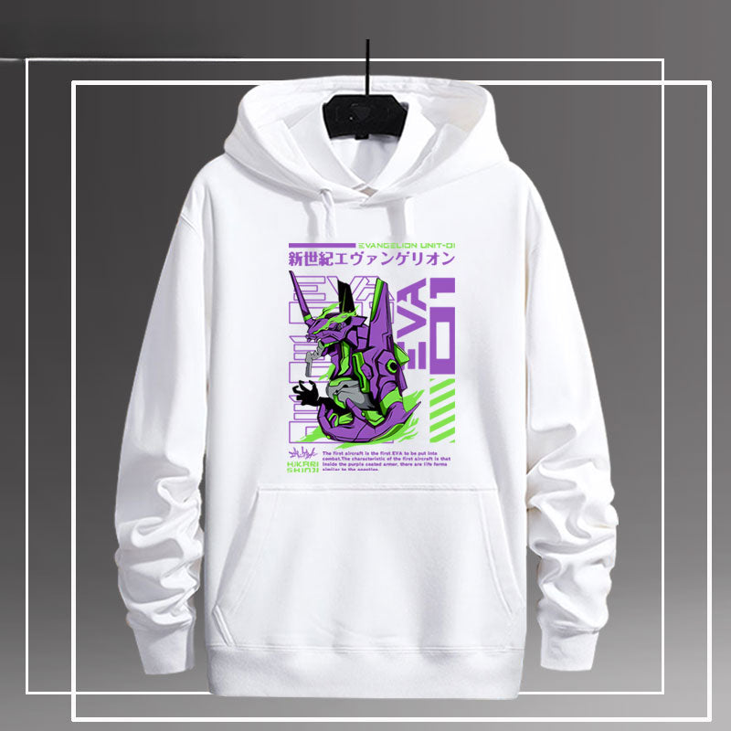 Casual EVA Graphic Loose Hoodie