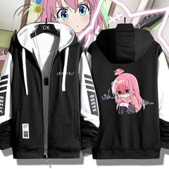 Hitori Gotoh Graphic Zip-up Hooded Coat