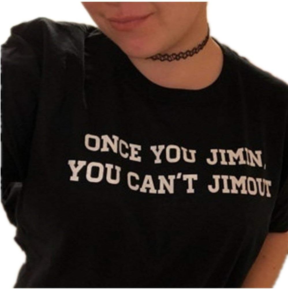 Once You Jimin You Can't Jimout Round Neck T-Shirt
