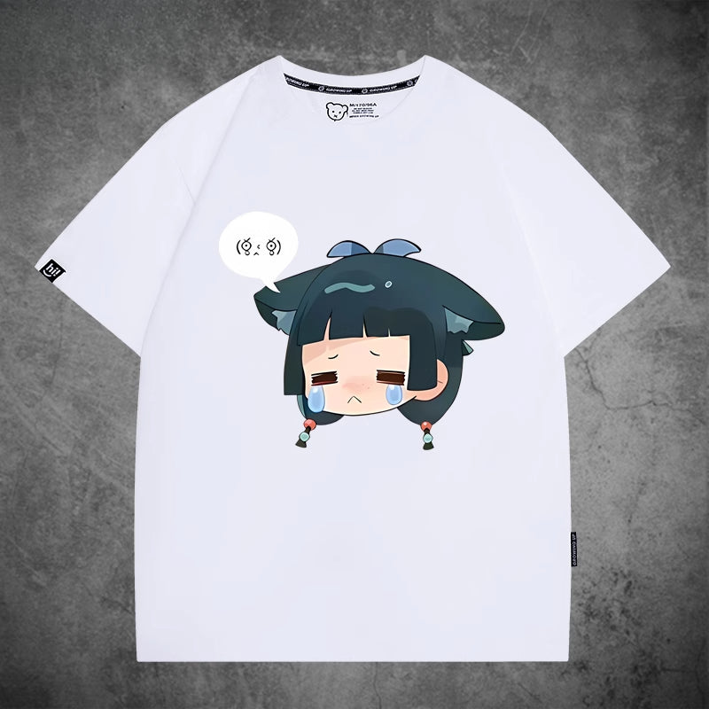 Casual Anime Pattern Cotton Short Sleeve T-Shirt