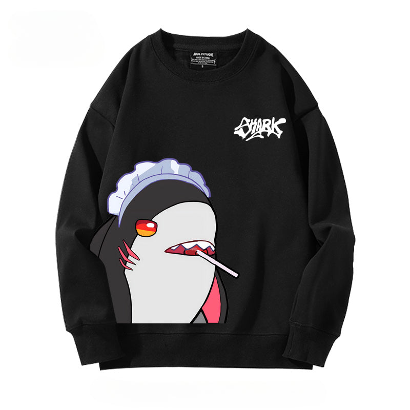 Casual Game Shark Loose Sweatshirt
