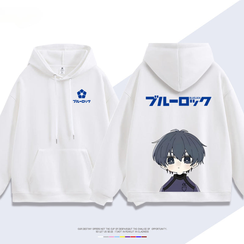 Unisex Anime Pattern Printed Pullover Hoodie