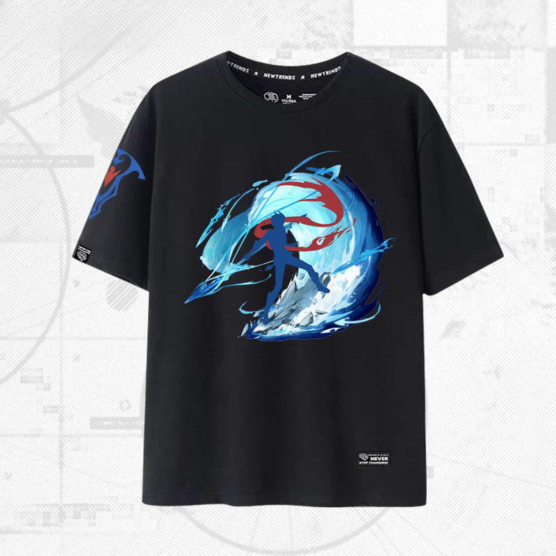 Unisex Game Graphic Cotton Short-sleeved T-shirt