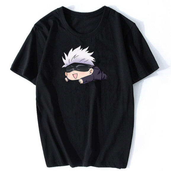 Casual Cute Anime Gojo Short-sleeved T-shirt