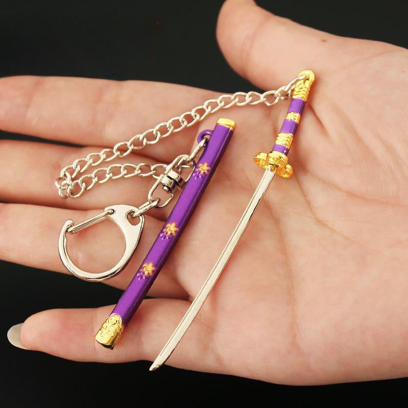 Cool Samurai Sword Cosplay Keychain Pendant