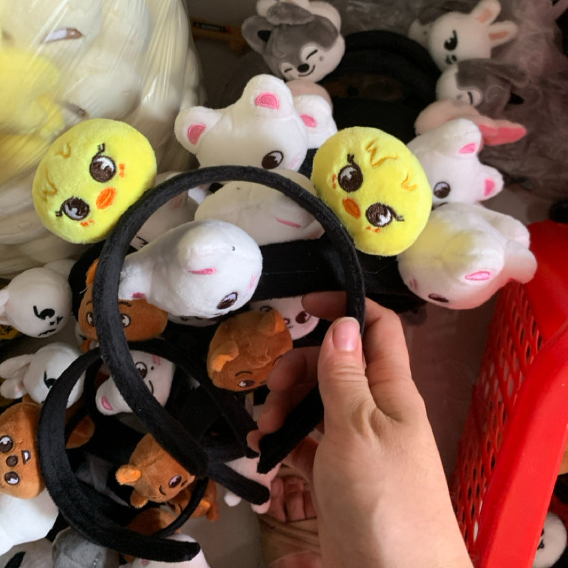 Kpop Members Cartoon Characters Plush Headband