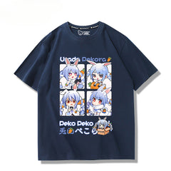 Game Anime Printed Short-sleeved T-shirt
