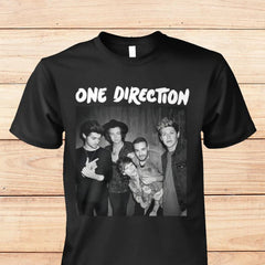 Unisex 1D Characters Black Shirt