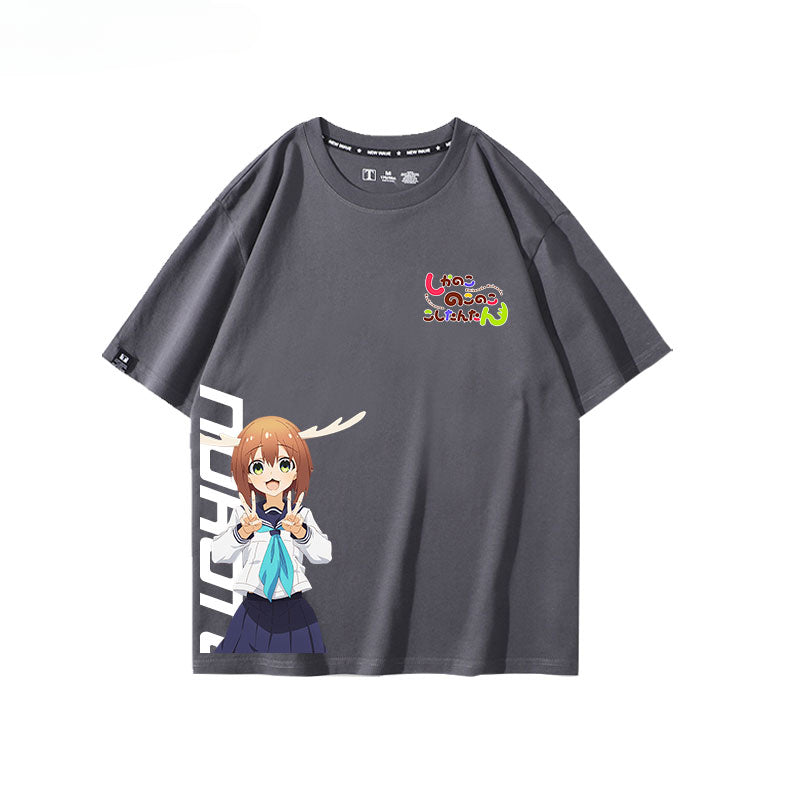 Women's Anime Cotton Short-sleeved Tee