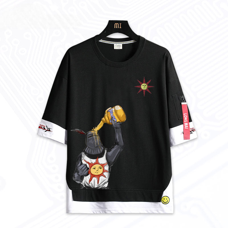 Men's Game Graphic Print Loose T-Shirt