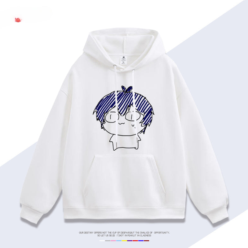 Unisex Trendy Anime Loose Cotton Hoodie
