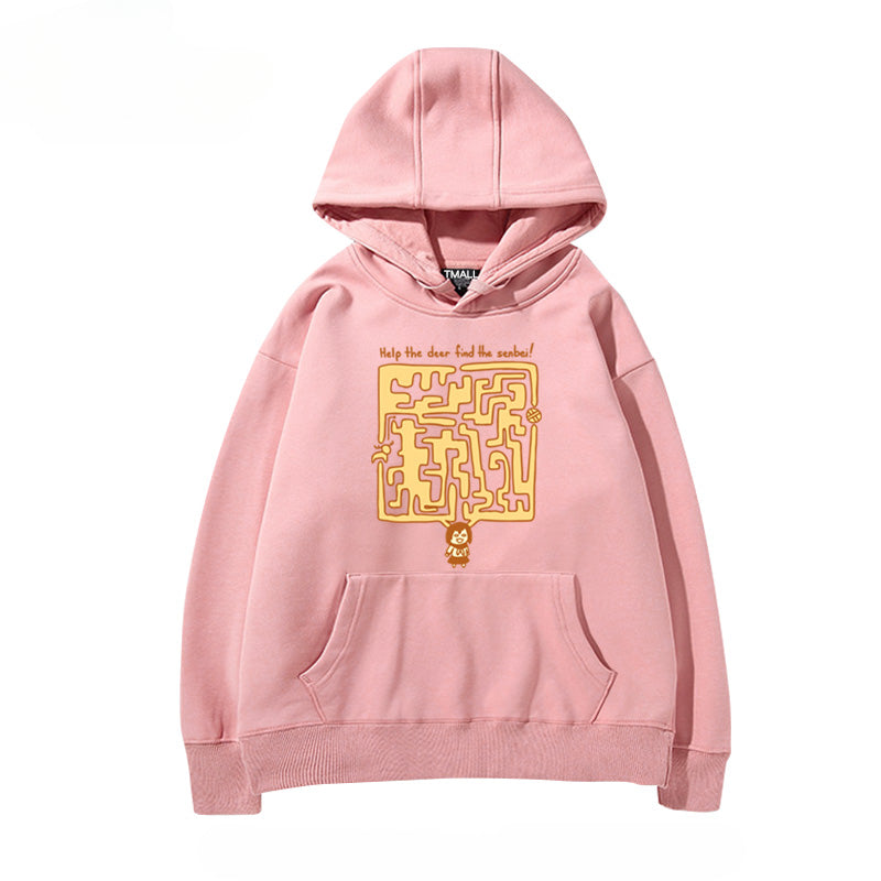 Women's Anime Graphic Pullover Hoodie