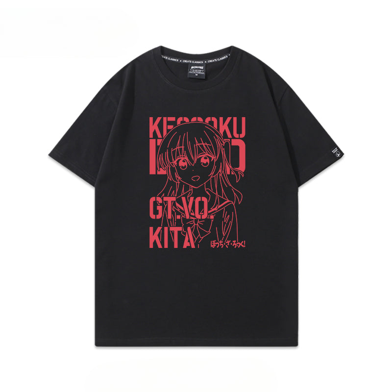 Unisex Anime Print Short Sleeve T-Shirt