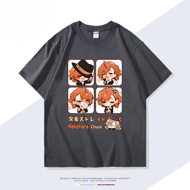 Trendy Anime Pattern Short-sleeved T-shirt