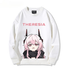 Casual Cute Game Theresia Print Sweatshirt