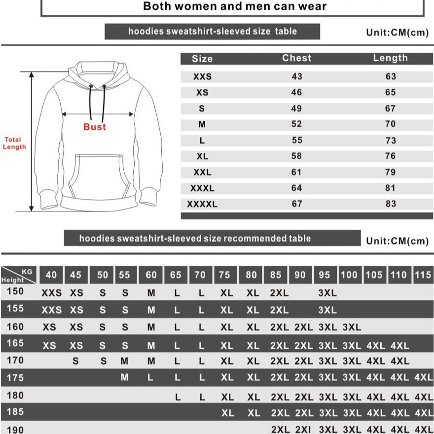 Unisex Satoru Gojo Pattern Casual Hoodie