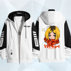 Unisex Hinata Anime Zipper Thin Coat