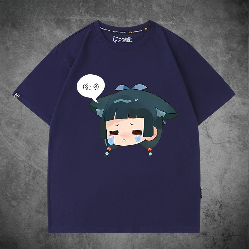 Casual Anime Pattern Cotton Short Sleeve T-Shirt