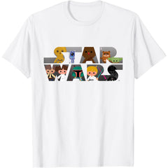 SW Logo Kawaii Multi-Character T-Shirt
