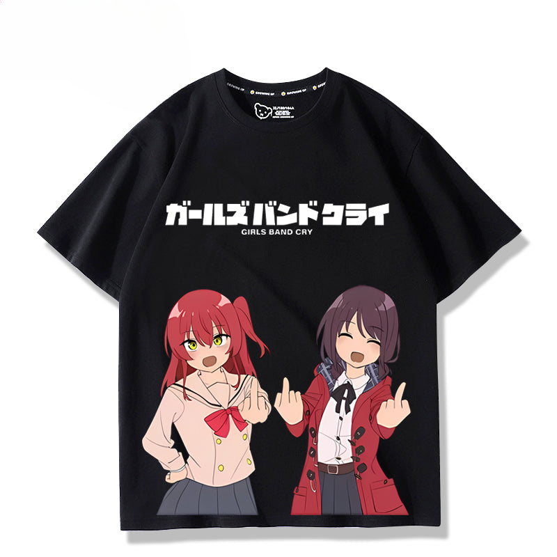 Casual Girls Anime Short Sleeve T-Shirt