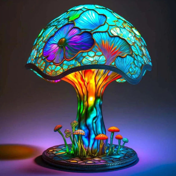 Colorful Mushroom Lamp Ornament