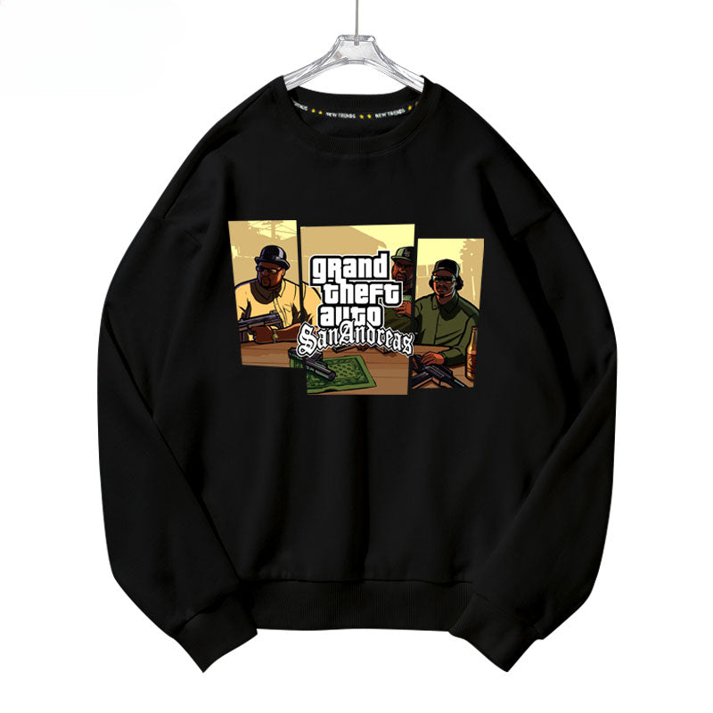 Game Crew Neck Pullover Sweatshirt