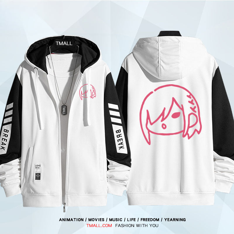 Unisex Anime Nagi Hooded Loose Jacket
