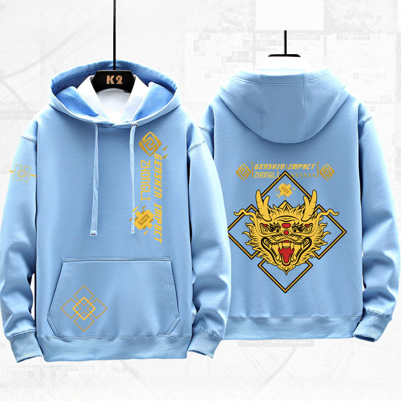 Unisex Game ZhongLi Printed Loose Hoodie